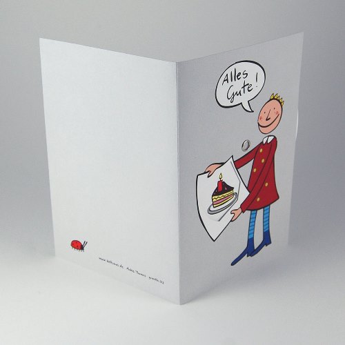 Alles Gute! Eco-Friendly Greeting Card with rotating disc