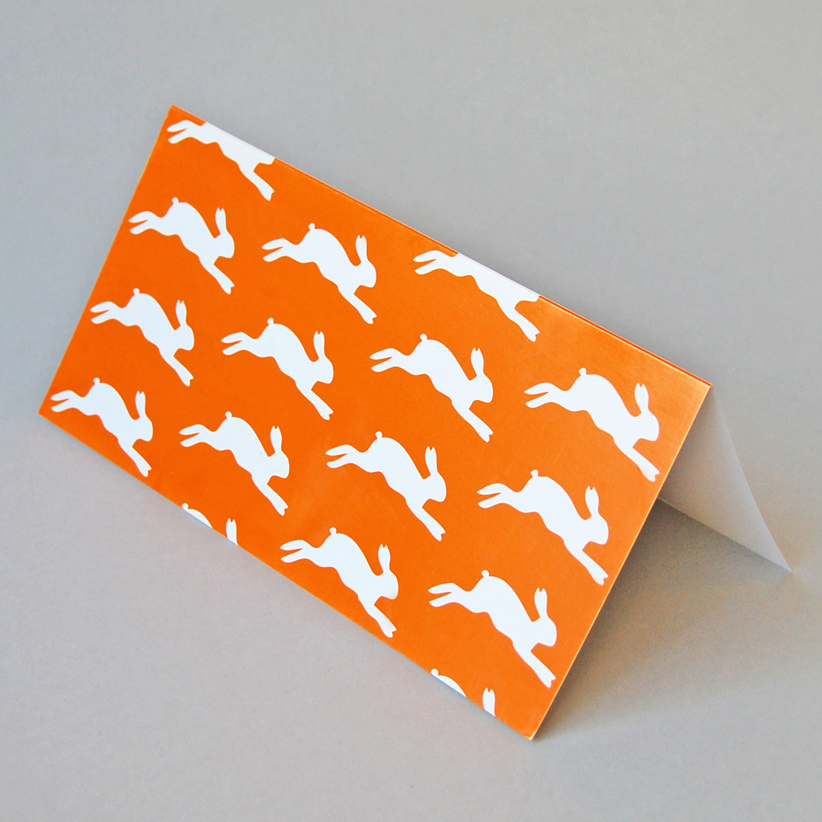 Easter Cards: orange Bunnies