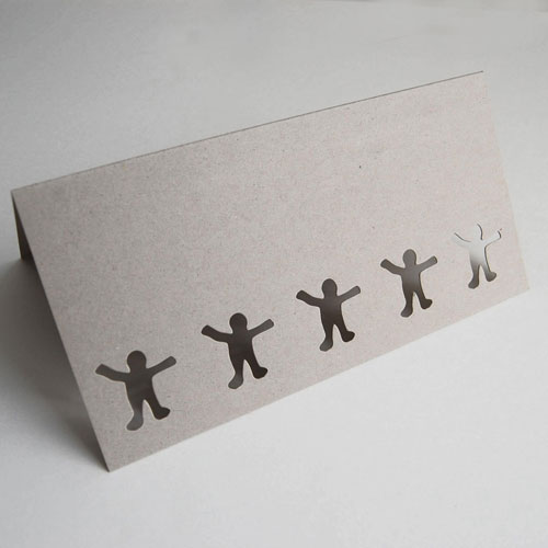 Friends, great design printed - vintage greeting cards printed on grey board