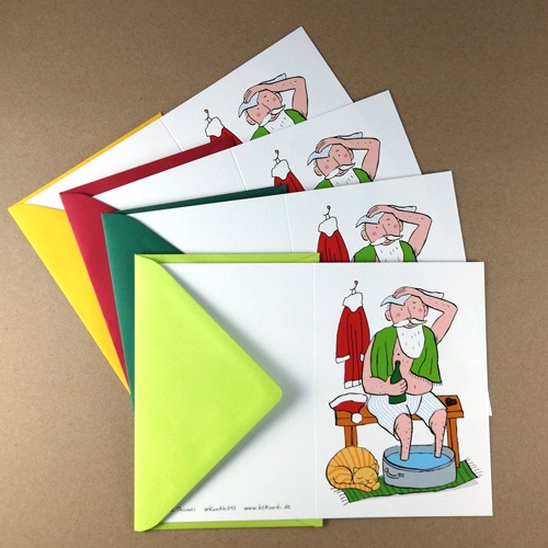 Christmas Cards with color envelopes: OK, I think I'll call it a day!