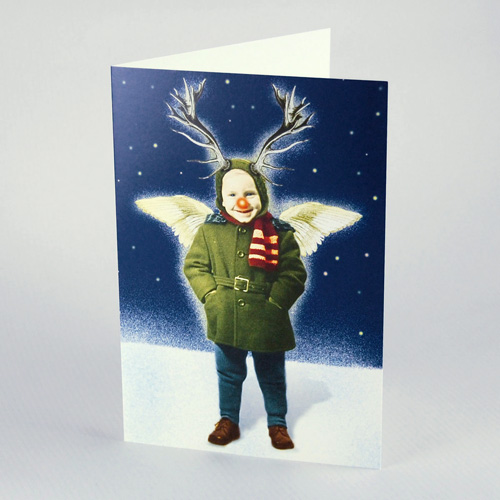 Boy with a red nose, Corporate Christmas Cards