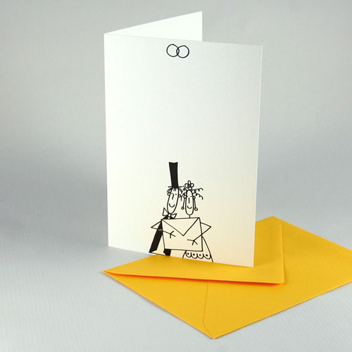wedding invitations with colorful envelopes