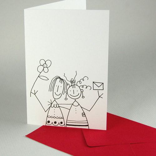 wedding cards with colorful envelopes