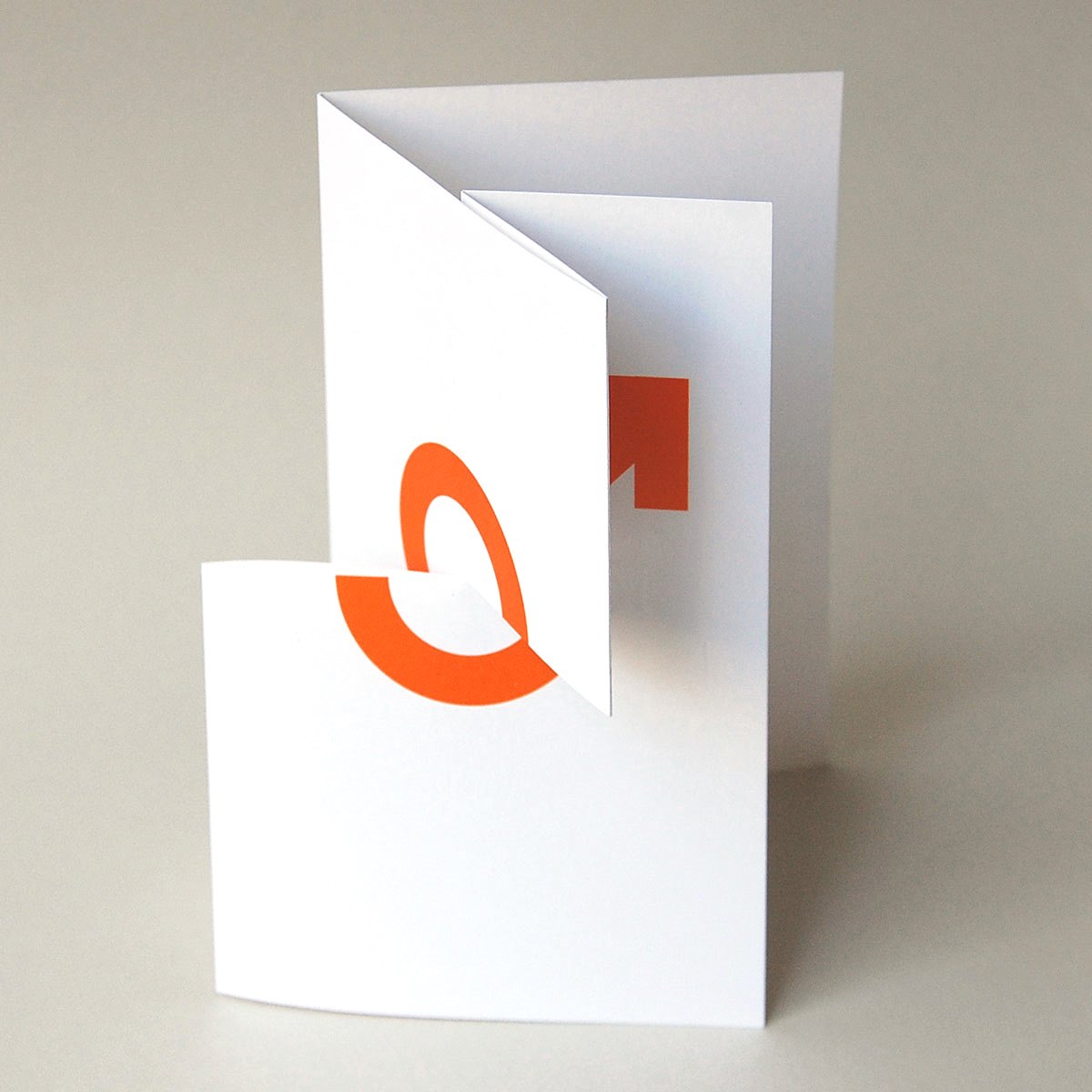 eternity - orange designer wedding invitation cards