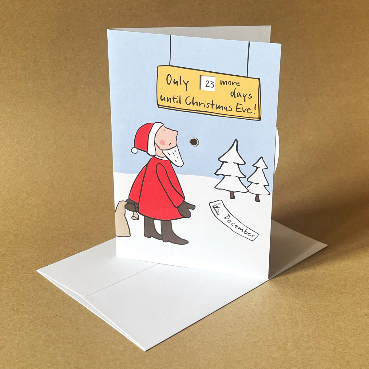 Eco-Friendly Advent Calenders with recycled envelopes