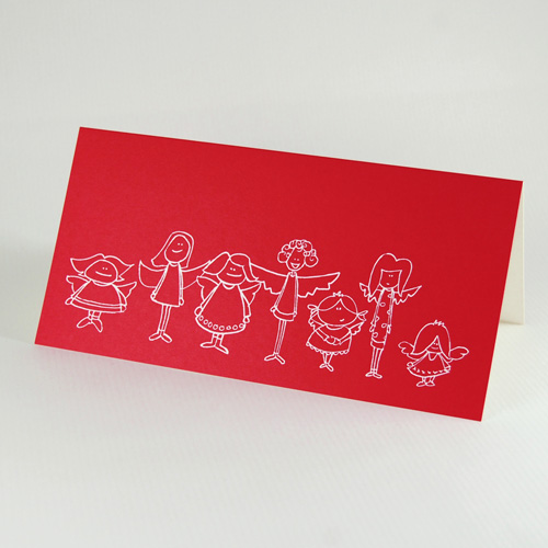 eco friendly christmas cards: angels