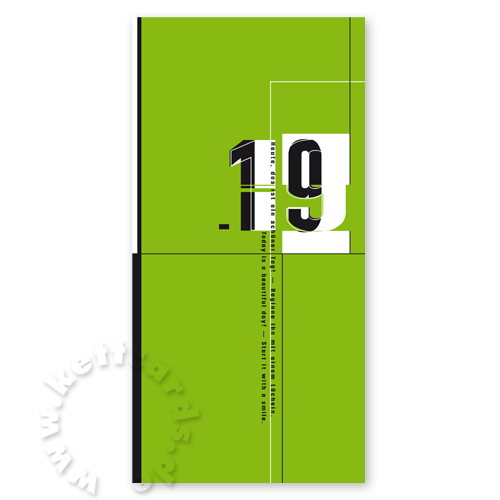 new year greeting cards with numbers