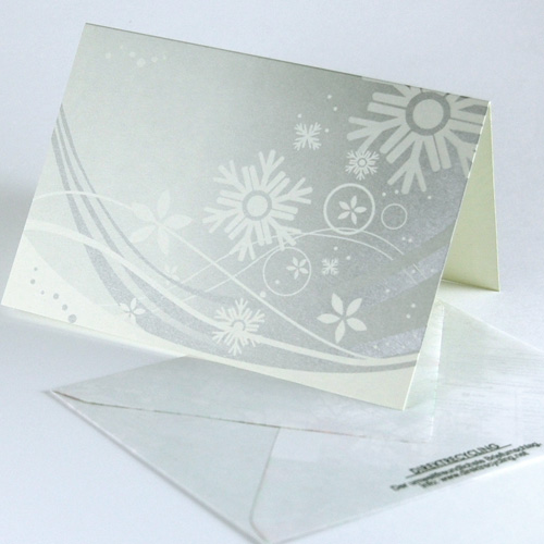 Christmas Cards with recycled envelopes